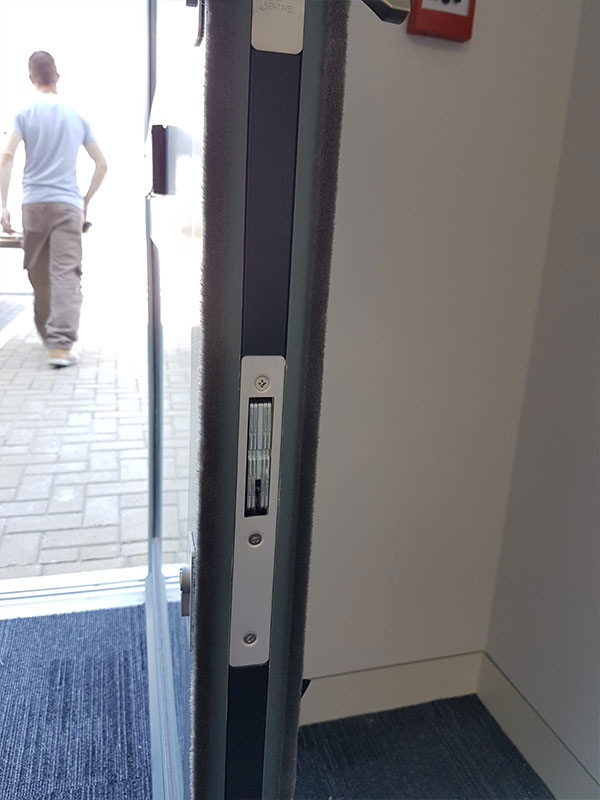 photograph of upvc door lock repair work in Leeds uk