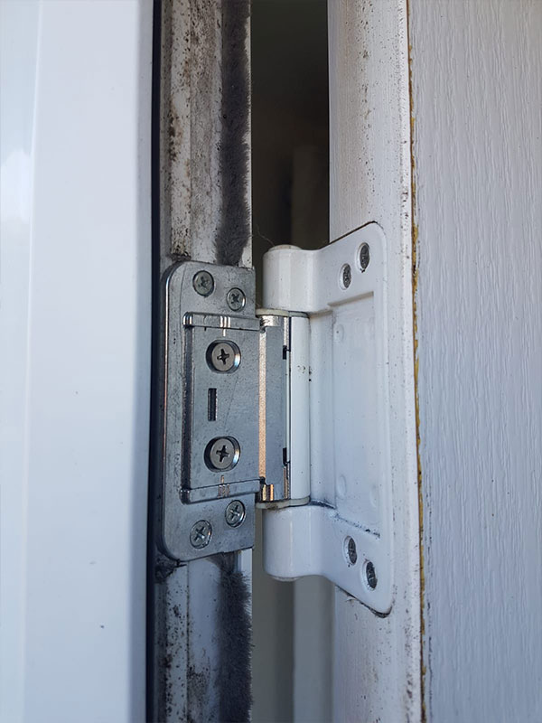 photograph of upvc door lock repair work in Leeds uk